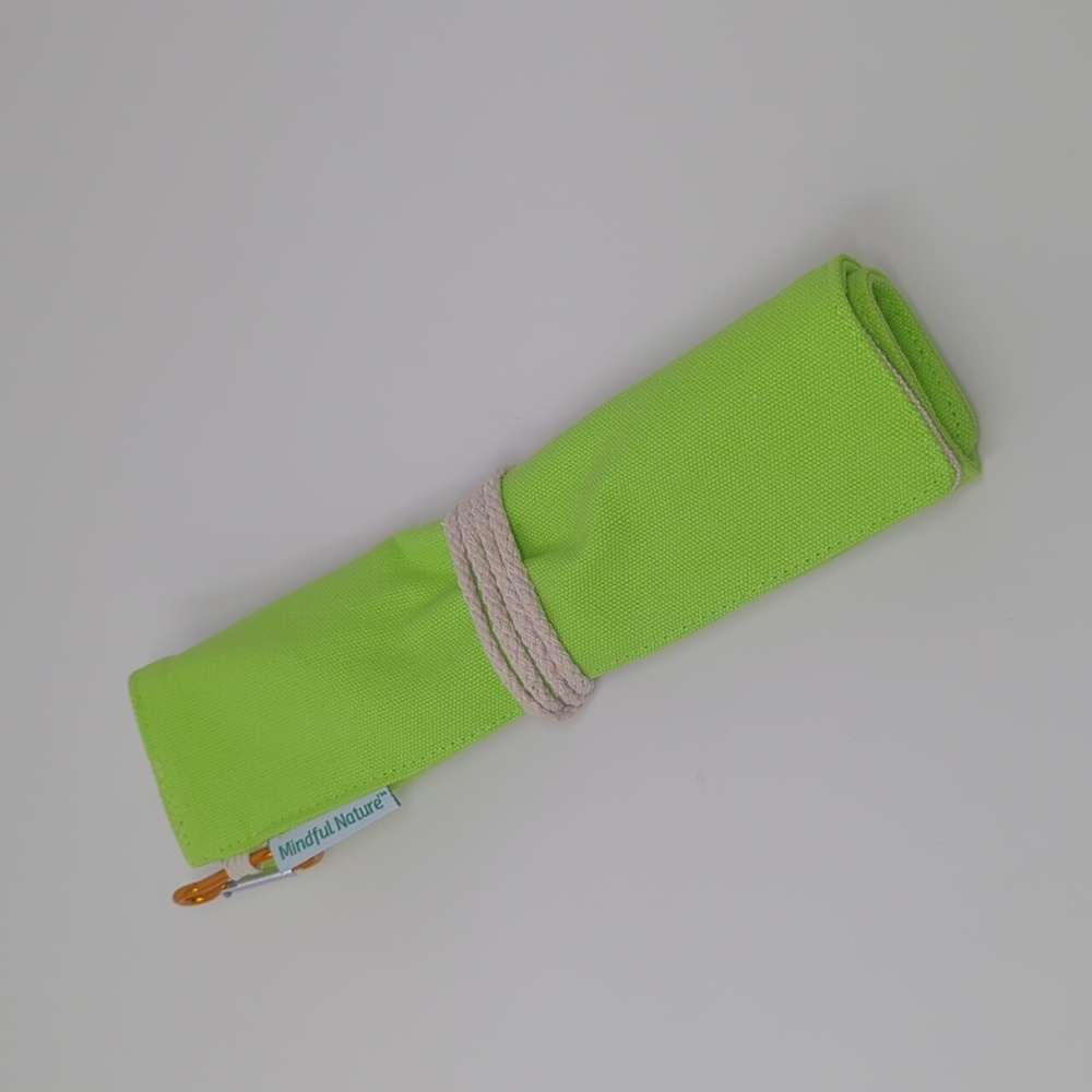 Mindful Nature Canvas Roll and Tie Bag
